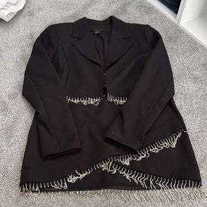 House of Harlow 1960 Black Diamond Blazer and Skirt